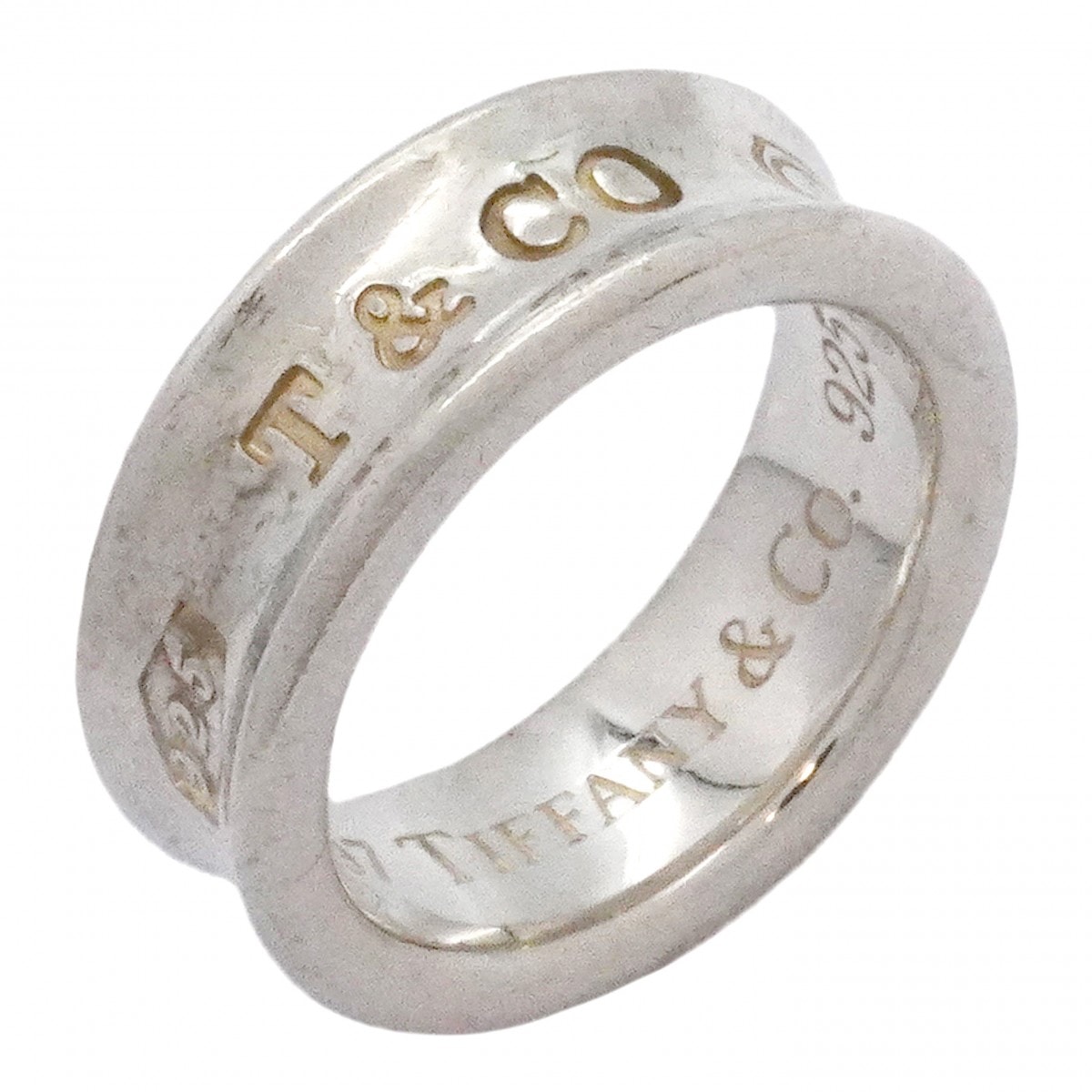 【6jdb0428-k】ティファニー リング ナロー シルバー925 8号【中古】レディース