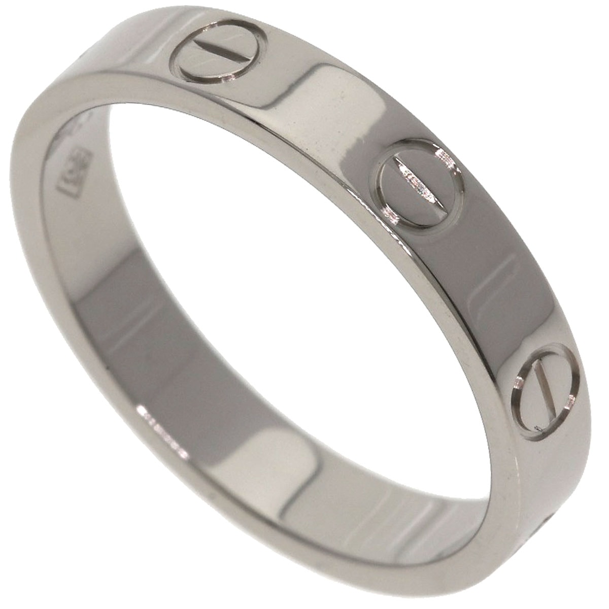 CARTIER カルティエ ミニ ラブリング #52 リング・指輪 K18WG レディース [中古]