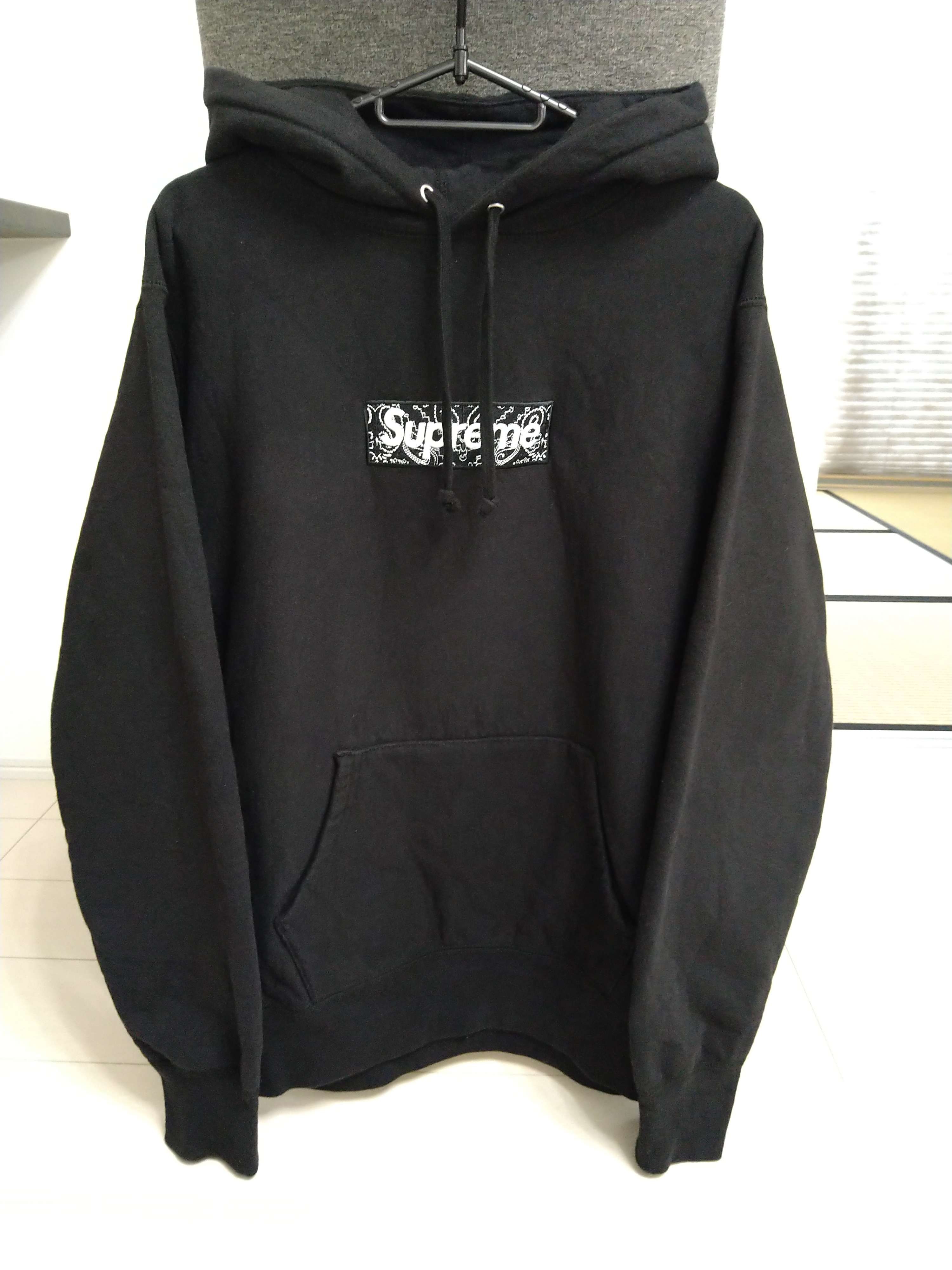 Supreme Bandana Box Logo Hooded Sweatshirt "Black"