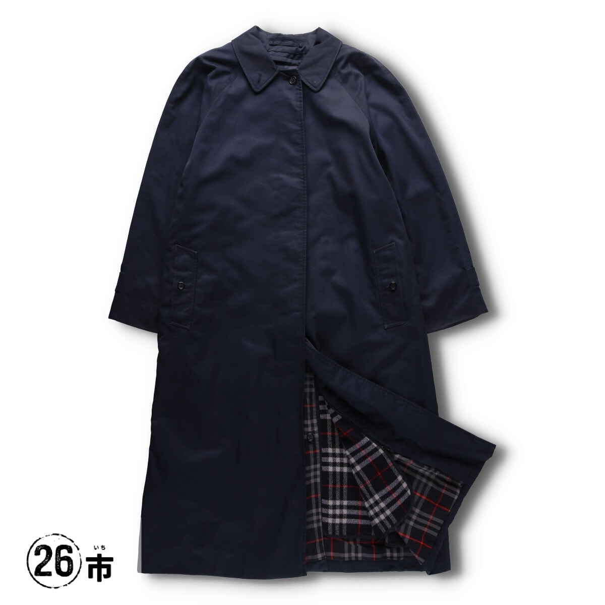 古着 ~90年代 バーバリー Burberry's ステンカラーコート バルマカーンコート 英国製 レディースL相当/evb030655
