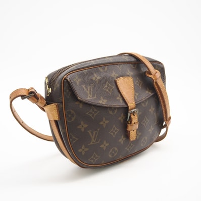 LOUIS VUITTON ルイ・ヴィトン モノグラム ジュヌフィーユ25 M51226 ショルダーバッグ ブラウン コーティングキャンバス レディース