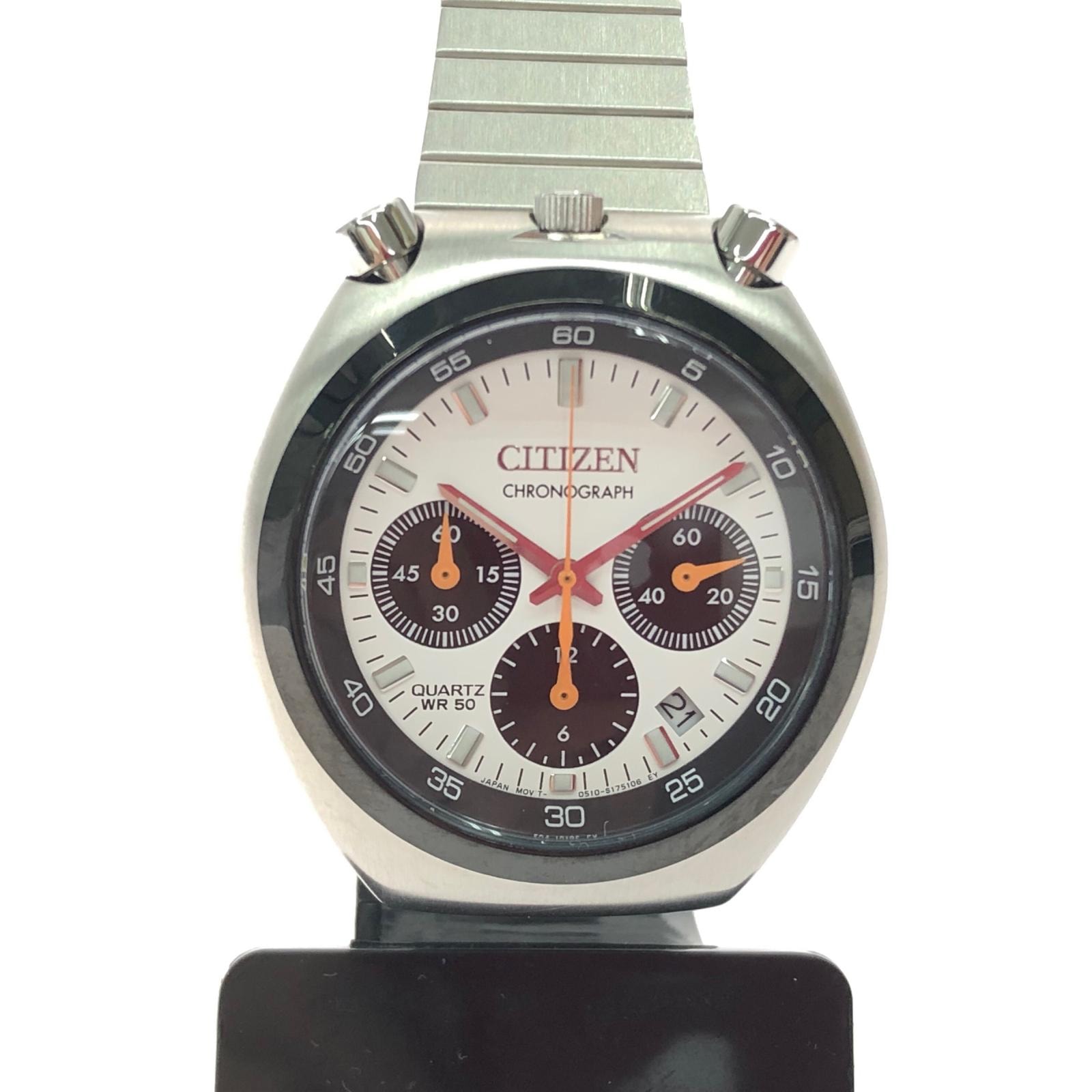CITIZEN シチズン メンズ腕時計 クオーツ シチズンコレクション レコードレーベル ツノクロノ 0510-S127718