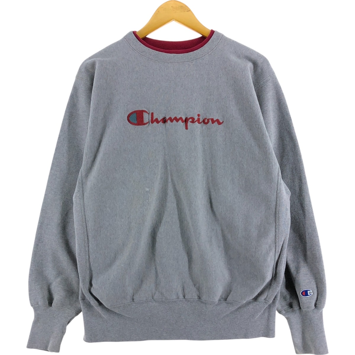 古着 90年代 チャンピオン Champion REVERSE WEAVE リバースウィーブ 刺繍タグ ロゴスウェットシャツ トレーナー USA製 メンズXL相当 ヴィンテージ/eaa520700