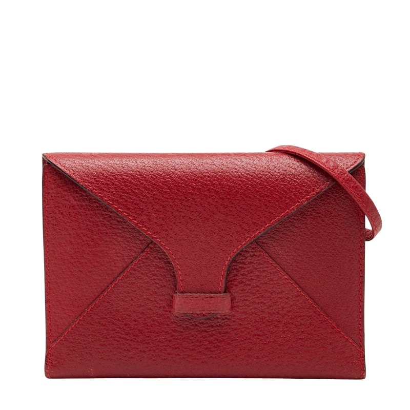 グッチ 斜め掛け ショルダーウォレット 030 281 0688 レッド レザー レディース GUCCI 【中古】