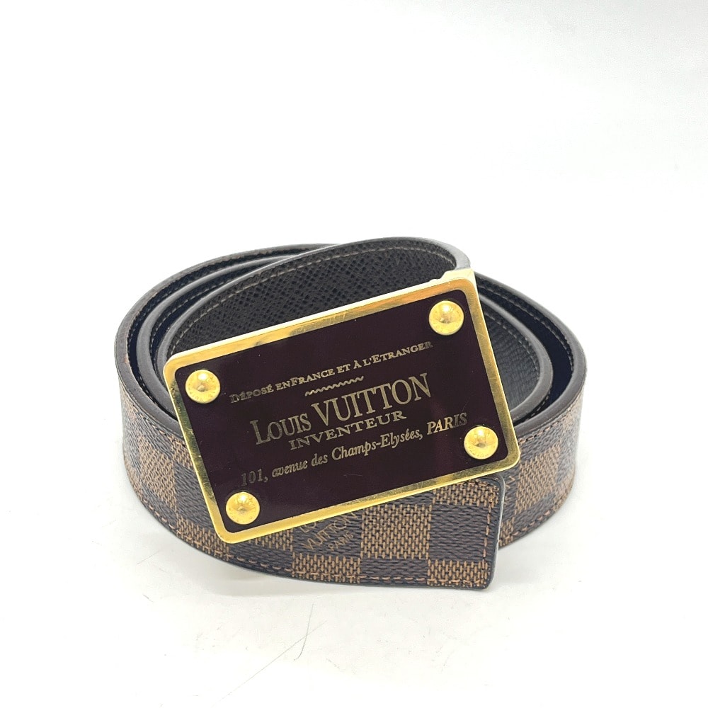 ルイヴィトン LOUIS VUITTON サンチュール アンヴァントゥール M9677 ファッション小物 ベルト ウエストベルト ベルト ダミエキャンバス エベヌ