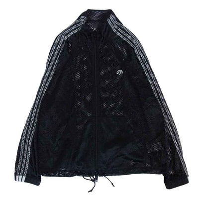 Alexander Wang アレキサンダーワン ジャケット CV5045 Mesh Track Top メッシュ ジップアップ トラック ジャケット ブルゾン ブラック系【中古】