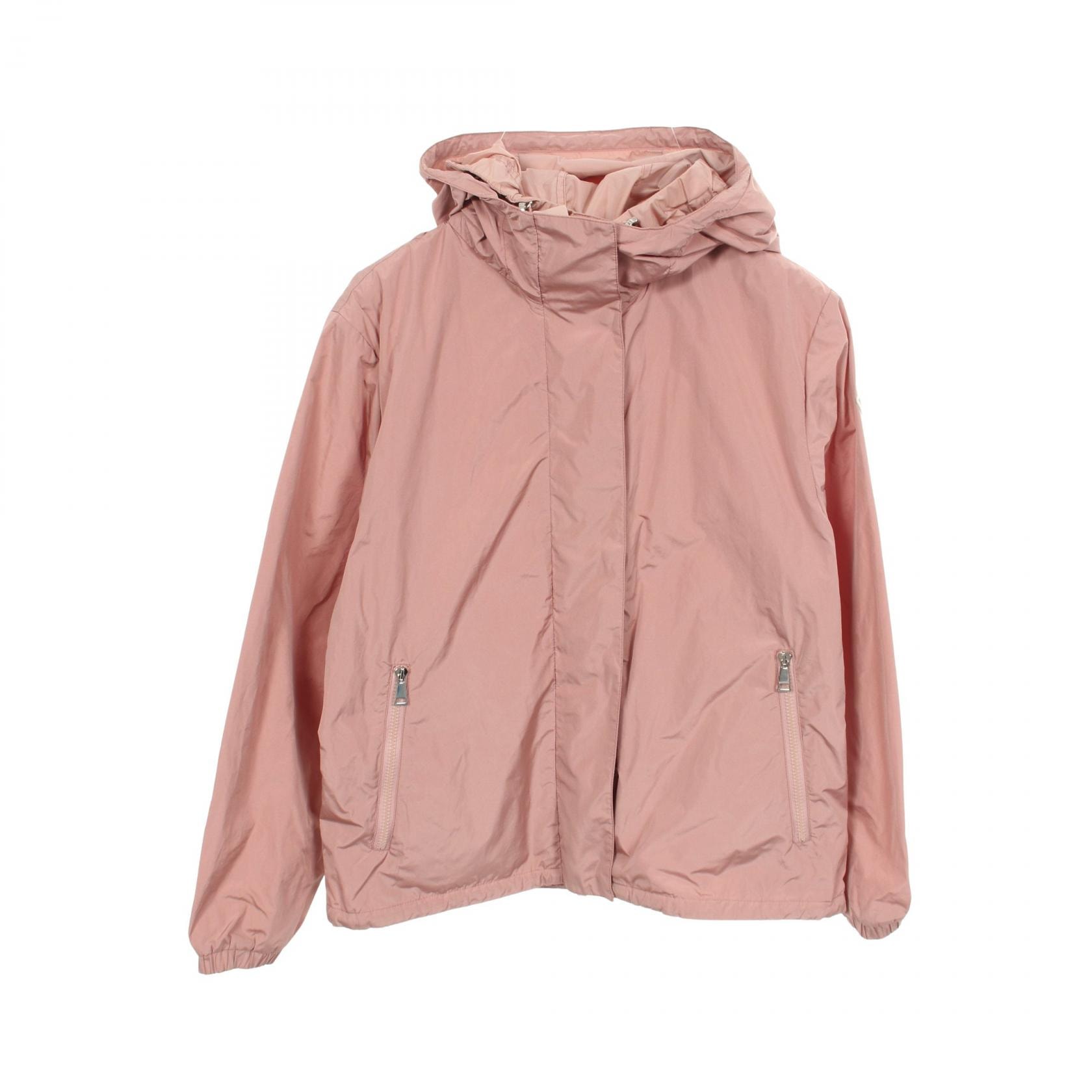 モンクレール MONCLER CASSE カス フリル フード付き 衣料品 アウター ポリエステル レディース ピンク系 1A73900 【中古】