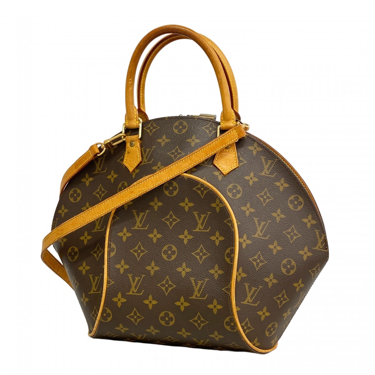 【6db1420】ルイヴィトン ハンドバッグ モノグラム エリプスMM M51126 ブラウン 2wayバッグ【中古】レディース