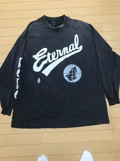 SAINT Mxxxxxx x FEAR OF GOD LS Tee "Black" SM-HR8-0000-C02