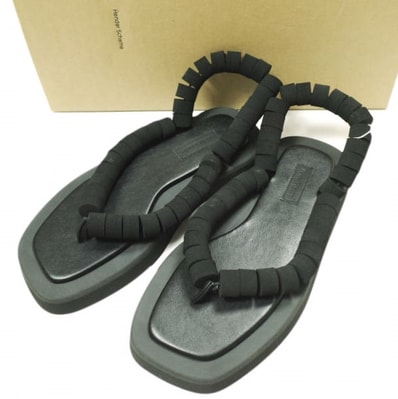 新品 Hender Scheme エンダースキーマ 日本製 thong ネオプレーン トングサンダル ol-rs-tng 1(22.5-23cm) BLACK 定価34,100円 シューズ g22929