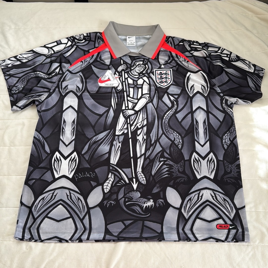 Nike x PALACE X2 World Cup Short-Sleeve Football Jersey England "Grey"