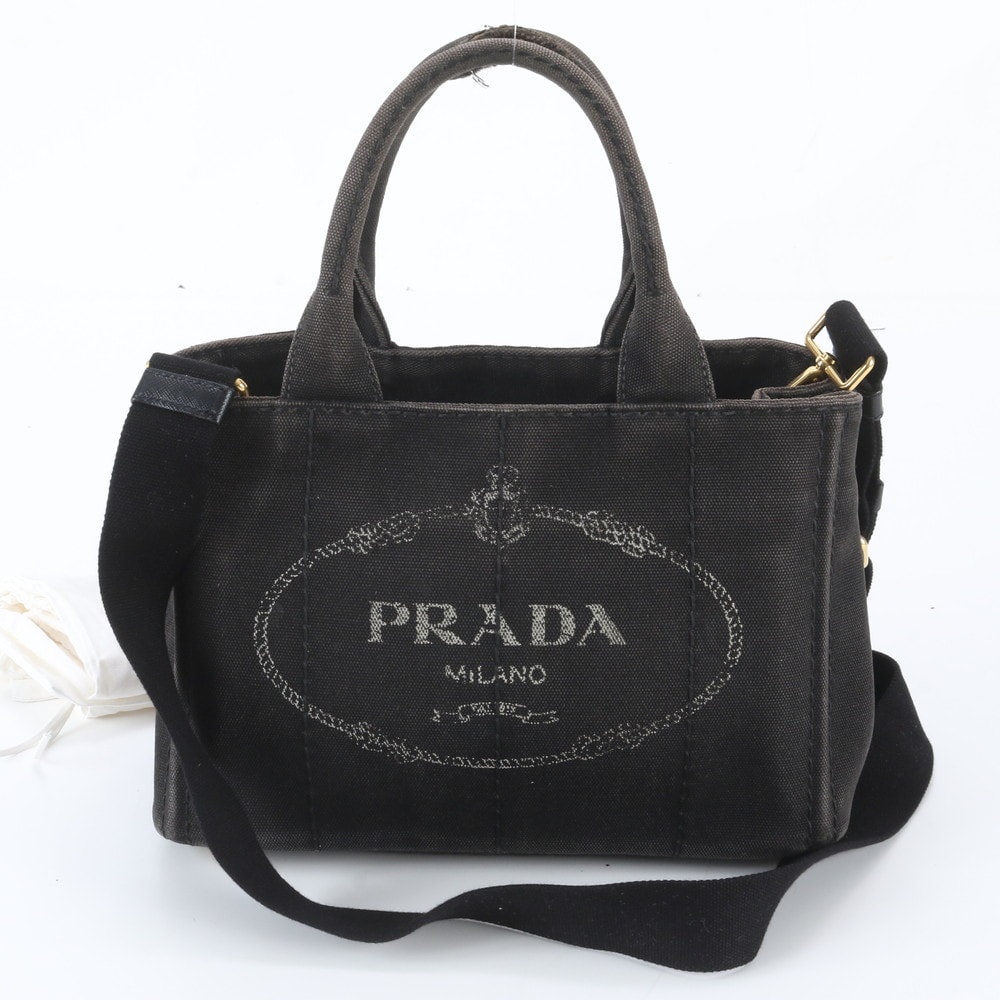 ■美品 プラダカナパ ショルダーバッグ