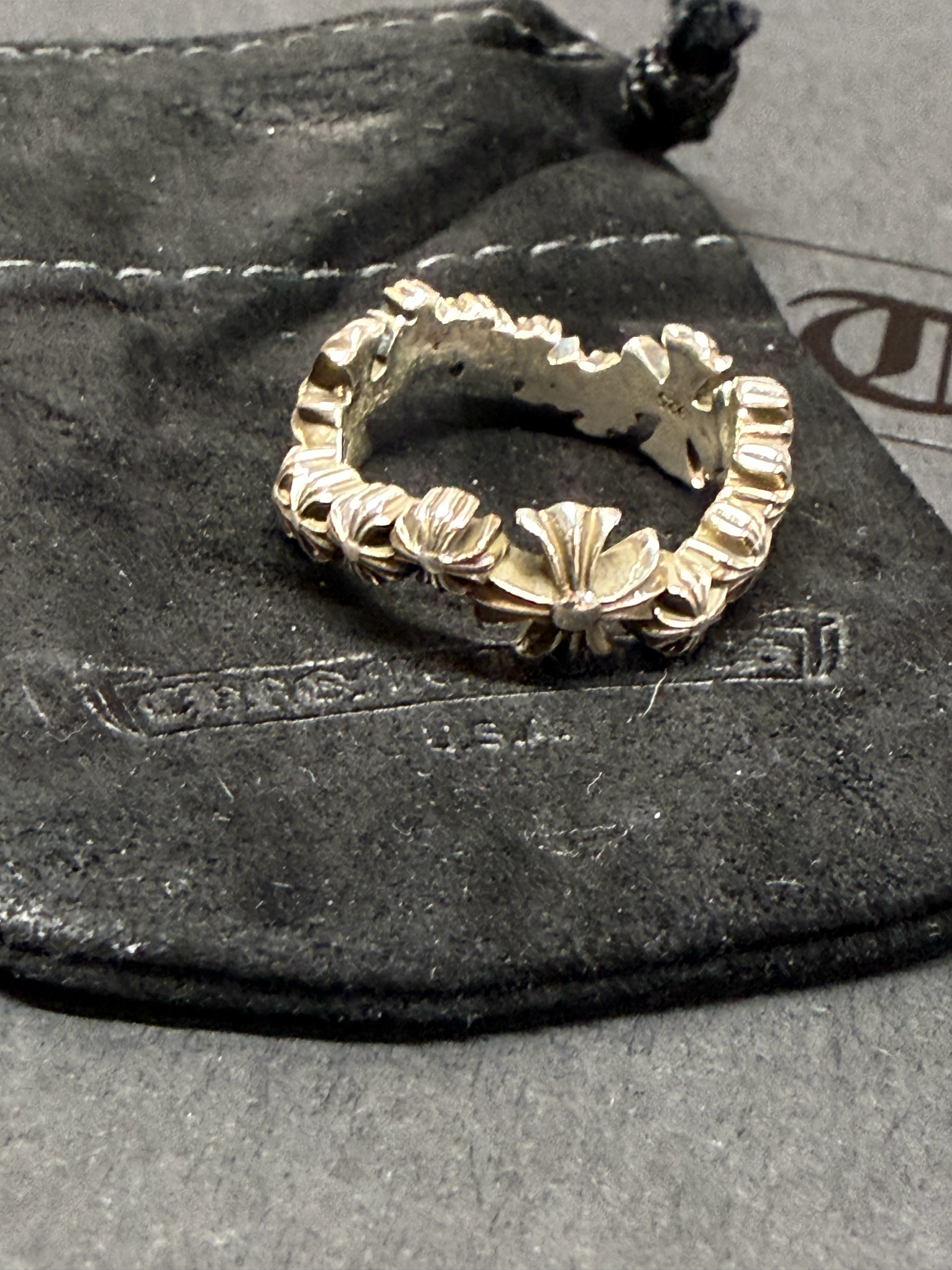 ✝️ChromeHearts✝️ Plus wave ring