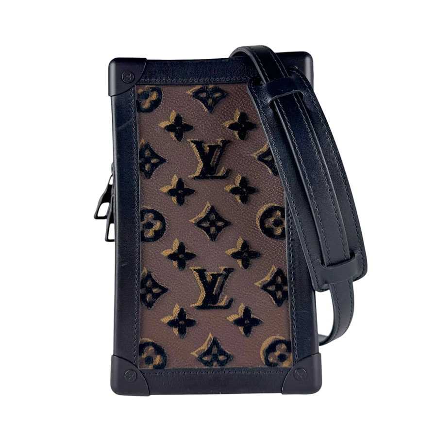 ルイ ヴィトン LOUIS VUITTON ショルダーバッグ モノグラム タフタージュ ヴァーティカル ソフトトランク/モノグラム タフタージュ ブラウン/ブラック メンズ M45044【中古】 z10677