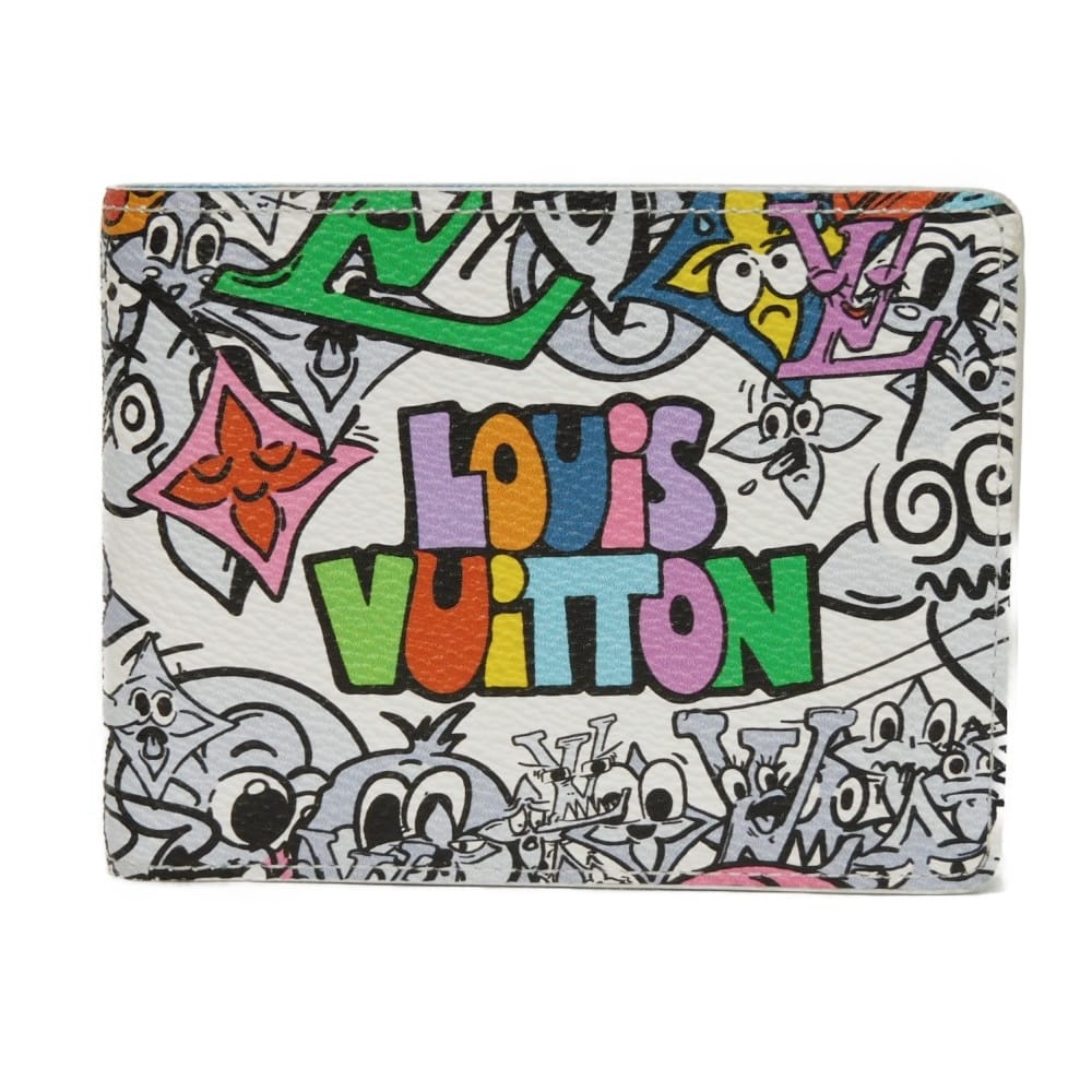 LOUIS VUITTON ルイ・ヴィトン ポルトフォイユ・ミュルティプル 23SS ロゴ マルチカラー RFID ICチップ 札入れ カードケース パスケース 名刺入れ モノグラム コミック 二つ折り財布 M82023