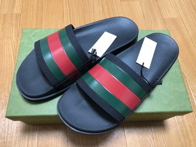 【新品】 GUCCI 429469 1098 シャワーサンダル 黒