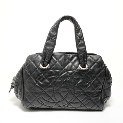 シャネル CHANEL 11番台 ココマーク キャビアスキン ボストンバッグ【中古】