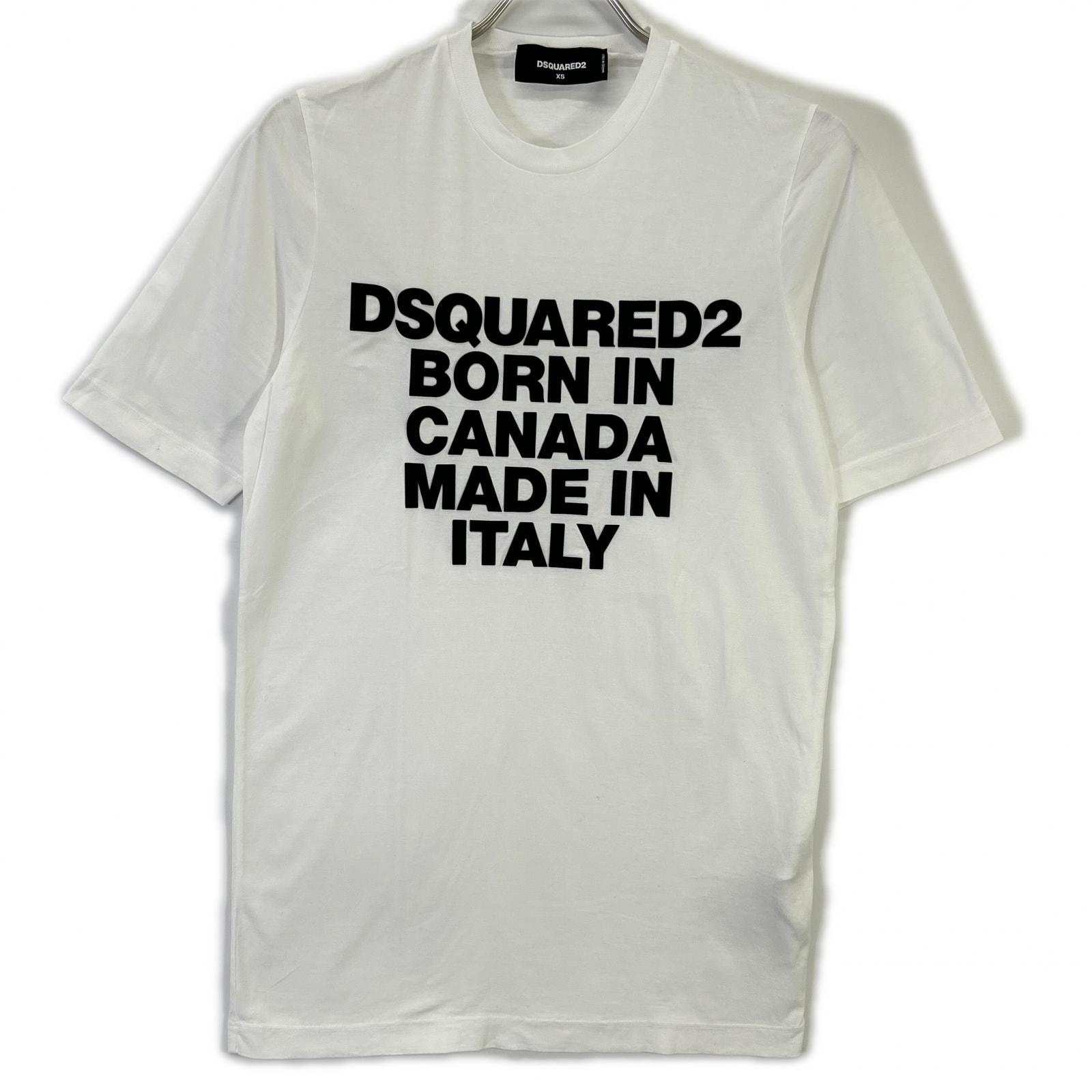 ディースクエアード S75GD0023 S22437 ロゴ メッセージ 半袖 Tシャツ XS