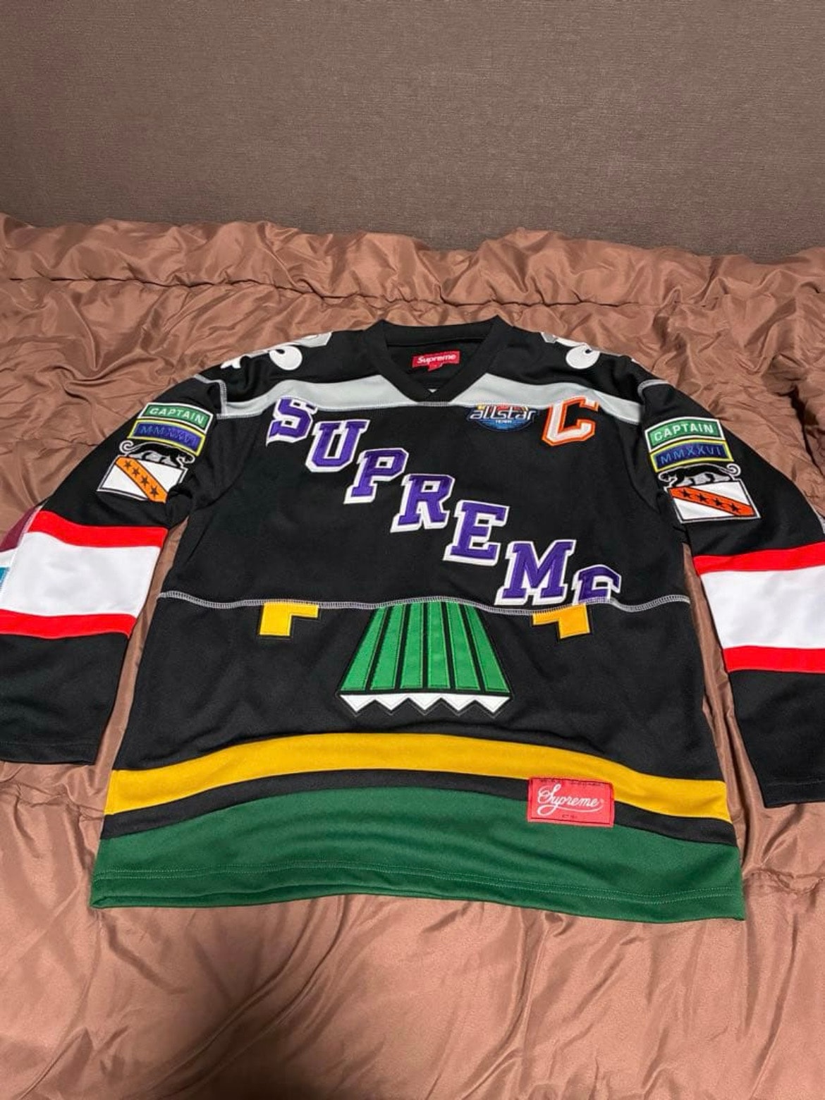 Supreme Paneled Hockey Jersey "Black"
