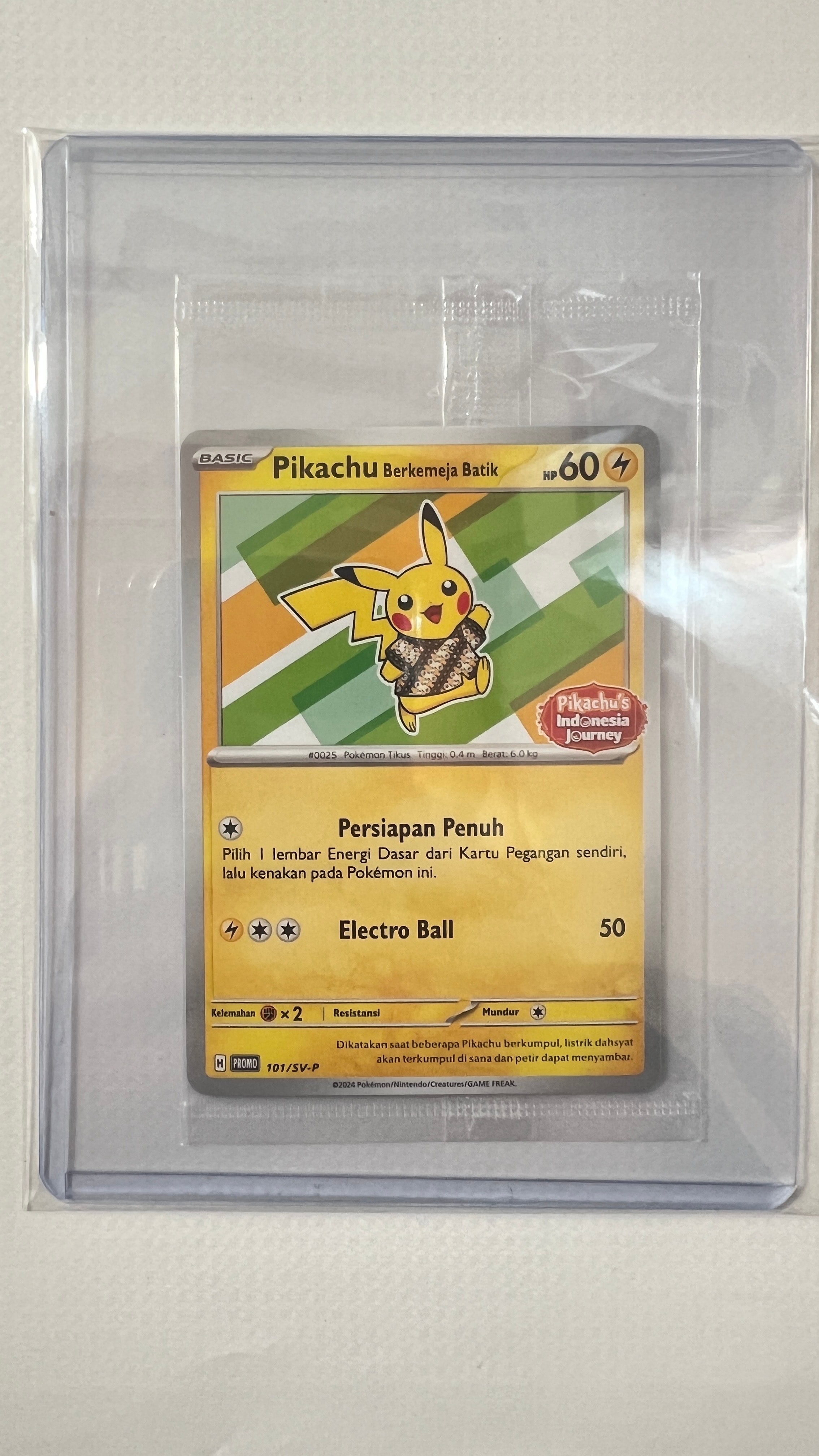インドネシア バティック ピカチュウ 101/SV-P PSA10 PSA10】 バティックシャツのピカチュウ 《インドネシア語/ピカチュウ柄