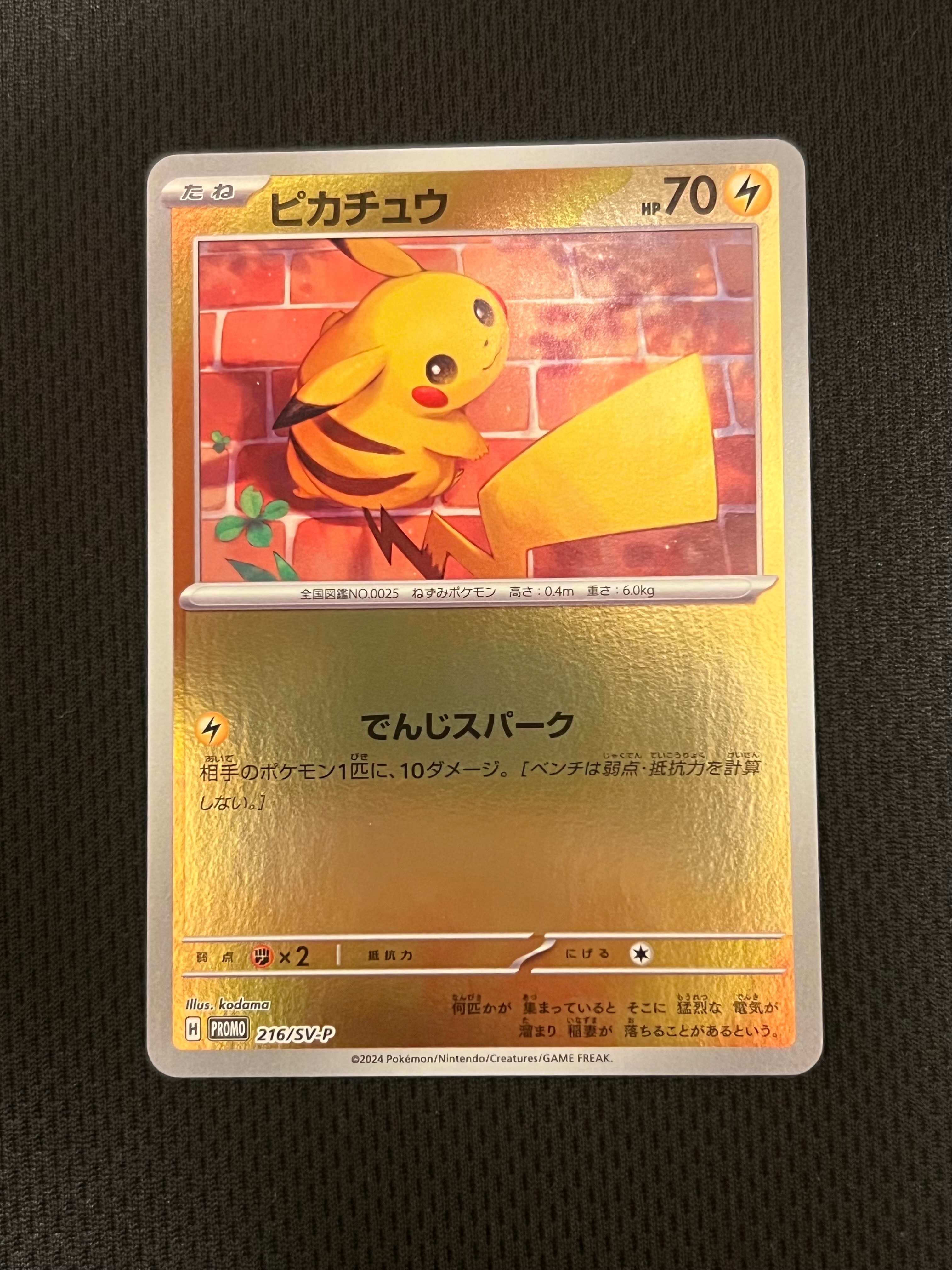 ピカチュウ P [SV-P 216](プロモカードパック「ポケカの夏がキタ!プロモカードGetキャンペーン!」)