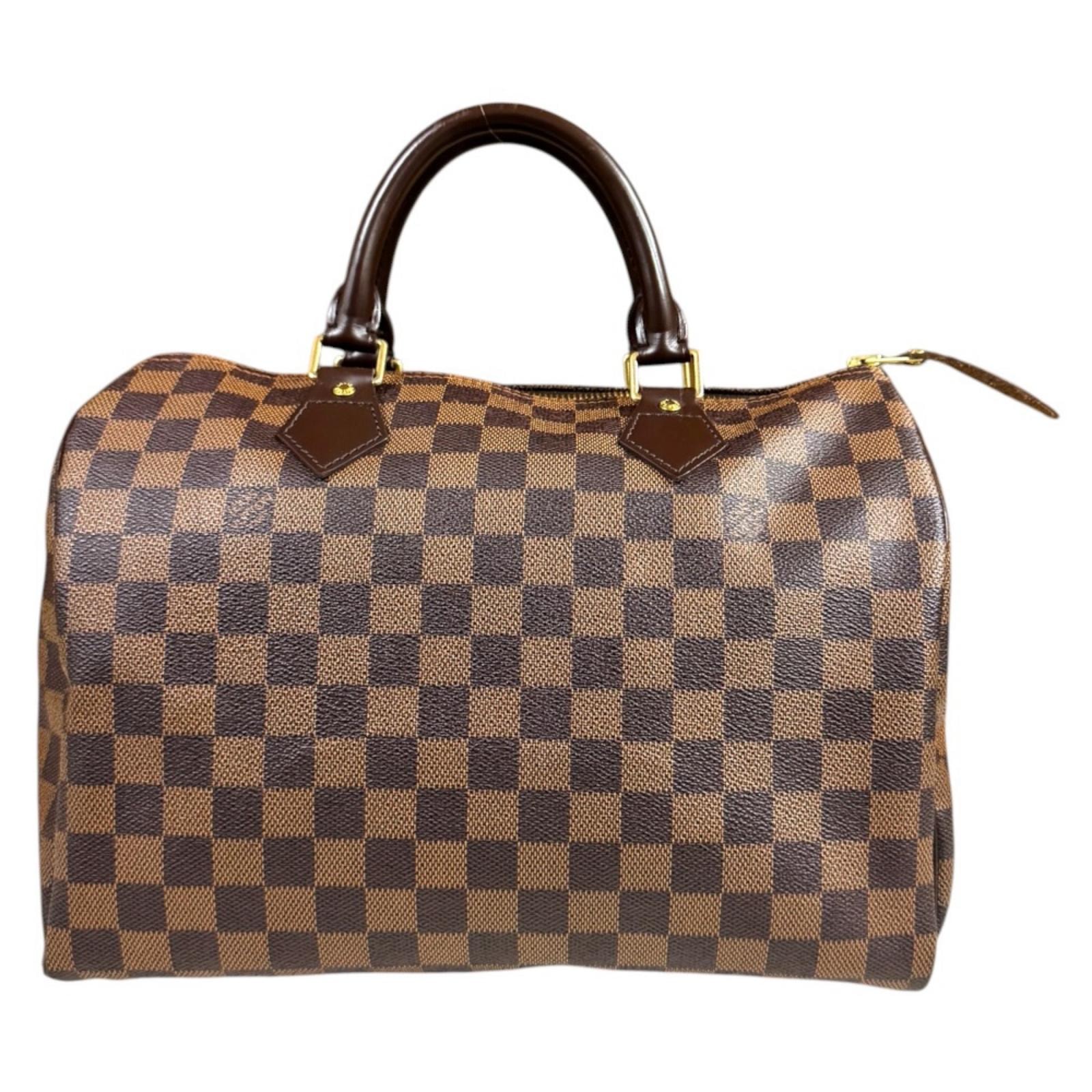 ルイヴィトン スピーディ30 ダミエ ハンドバッグ ダミエキャンバス N41531 ブラウン レディース LOUIS VUITTON 中古
