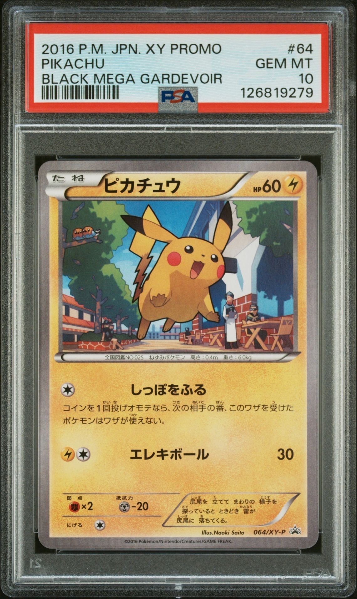 PSA10】ピカチュウ P [XY-P 064](プロモーションカード「熱戦にそなえ