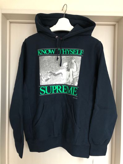 Supreme Know Thyself Hooded Sweatshirt "Navy"