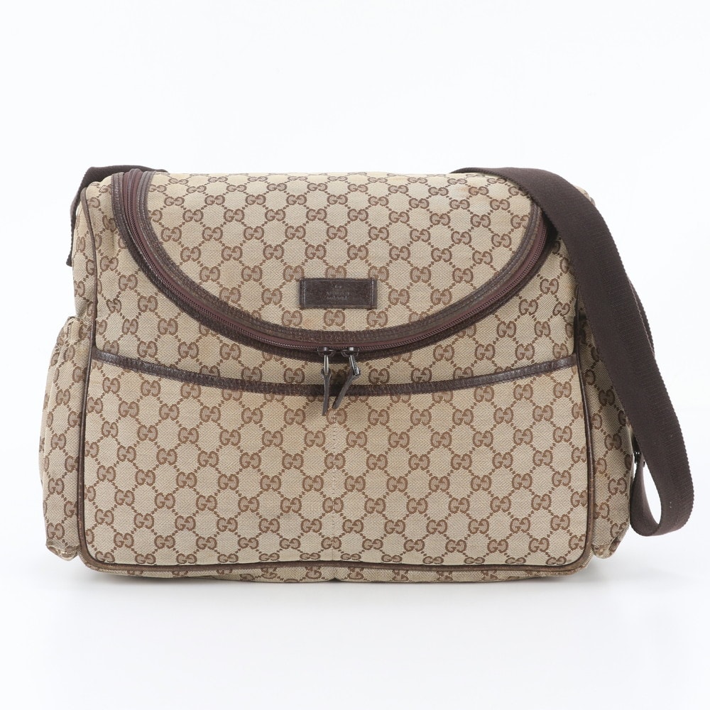 ■美品 グッチ GGキャンバス 123326 ショルダーバッグ