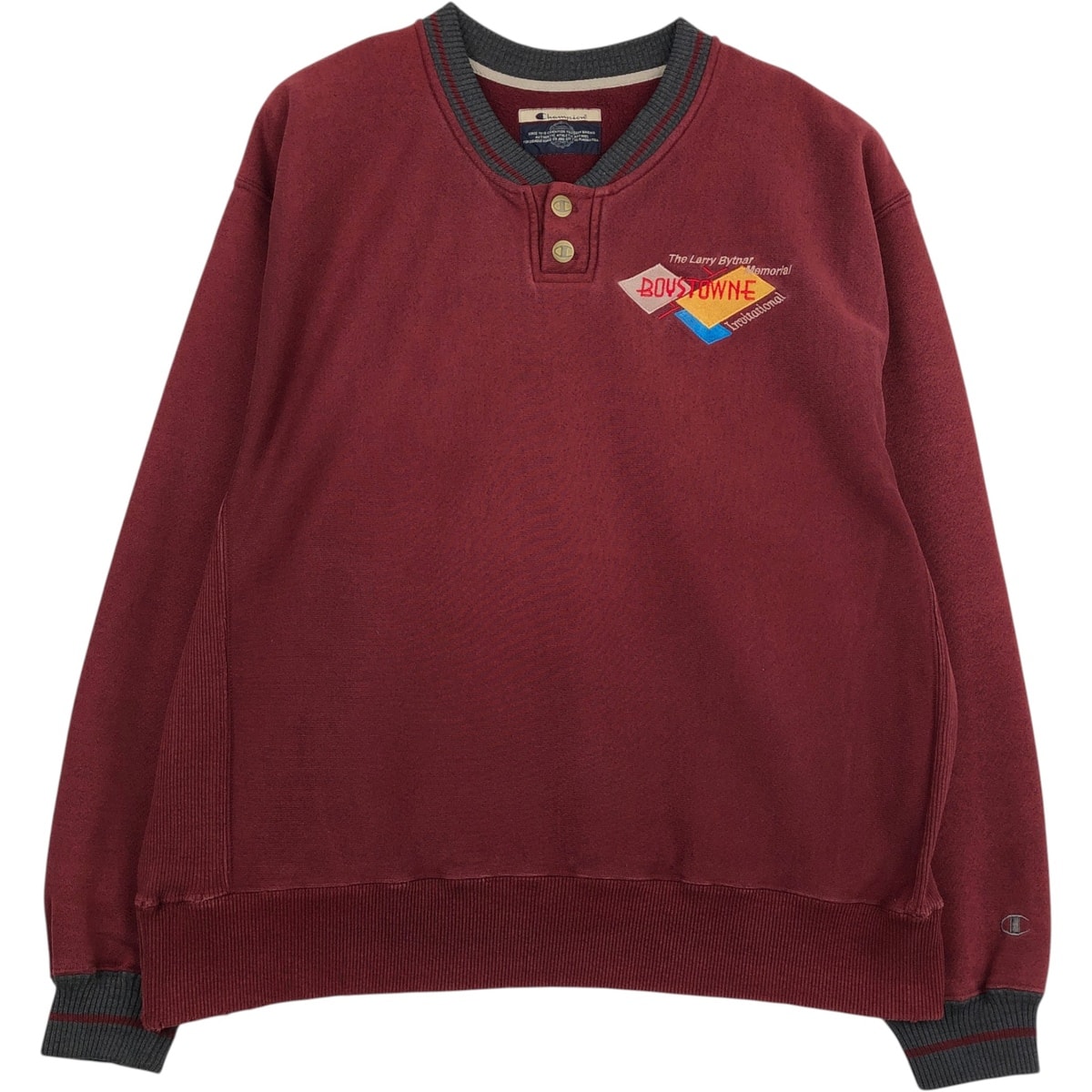 古着 00年代 チャンピオン Champion REVERSE WEAVE リバースウィーブ ヘンリーネック スウェットシャツ トレーナー メンズXL相当/eaa633752