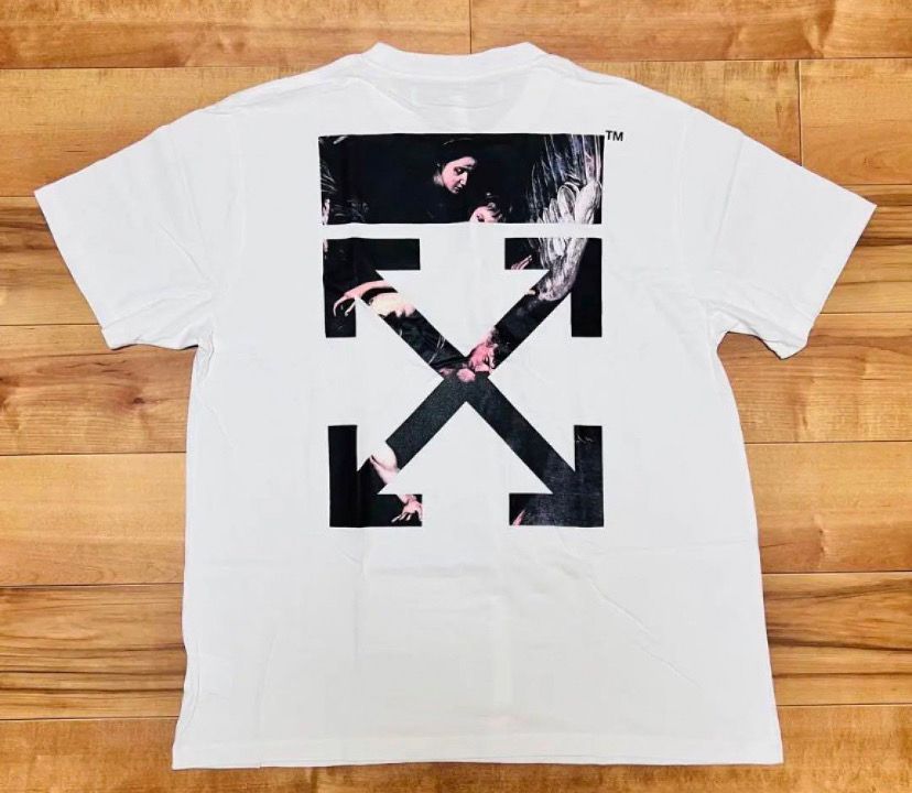 OFF-WHITE Oversized Fit Caravaggio Square T-Shirt "White"