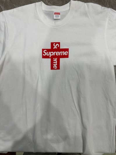 Supreme Cross Box Logo Tee "White"