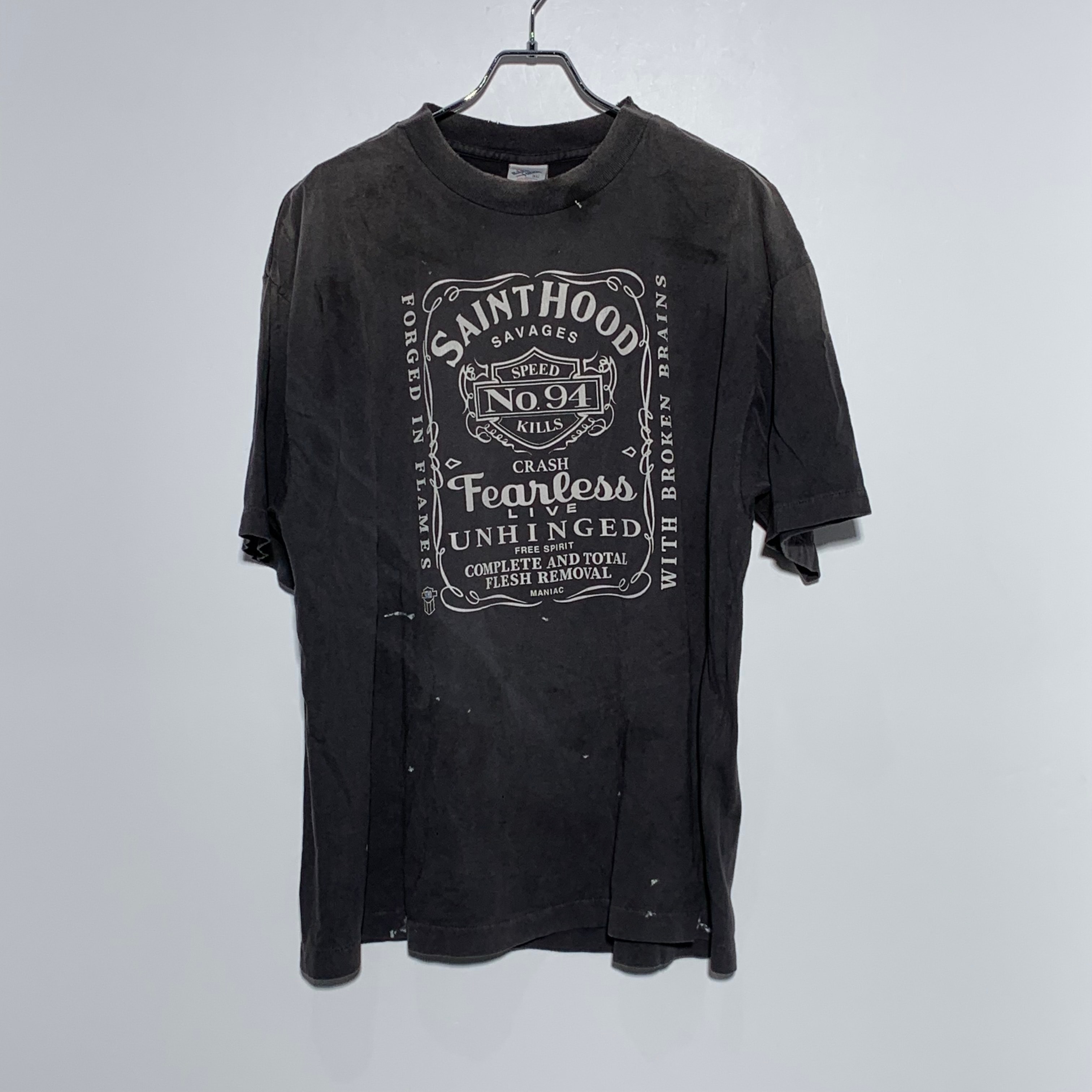 SAINT Mxxxxxx x NEIGHBORHOOD SS Tee STHD.FEARLESS "Black" 25119SMN-CSM03S / SM-HR8-0000-C70