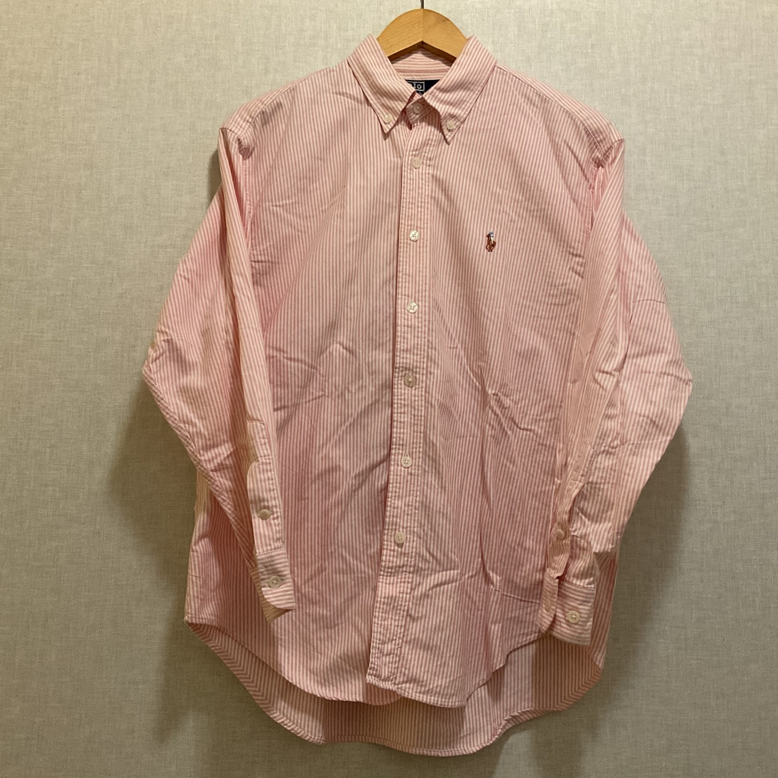 Polo by Ralph Lauren 【ポロラルフローレン】 長袖 シャツ ストライプ ピンク M