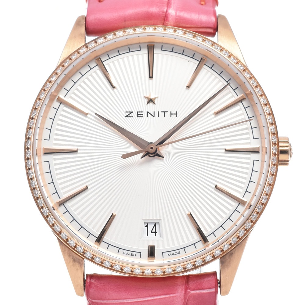 ゼニス ZENITH 22.3200.670/01.C831 エリートクラシック ホワイト 自動巻き レディース 美品 保証書付き 腕時計 M#148420