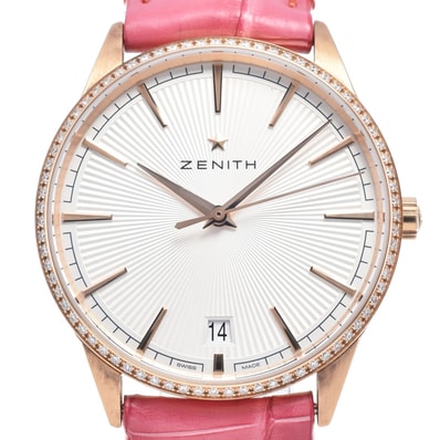 ゼニス ZENITH 22.3200.670/01.C831 エリートクラシック ホワイト 自動巻き レディース 美品 保証書付き 腕時計 M#148420