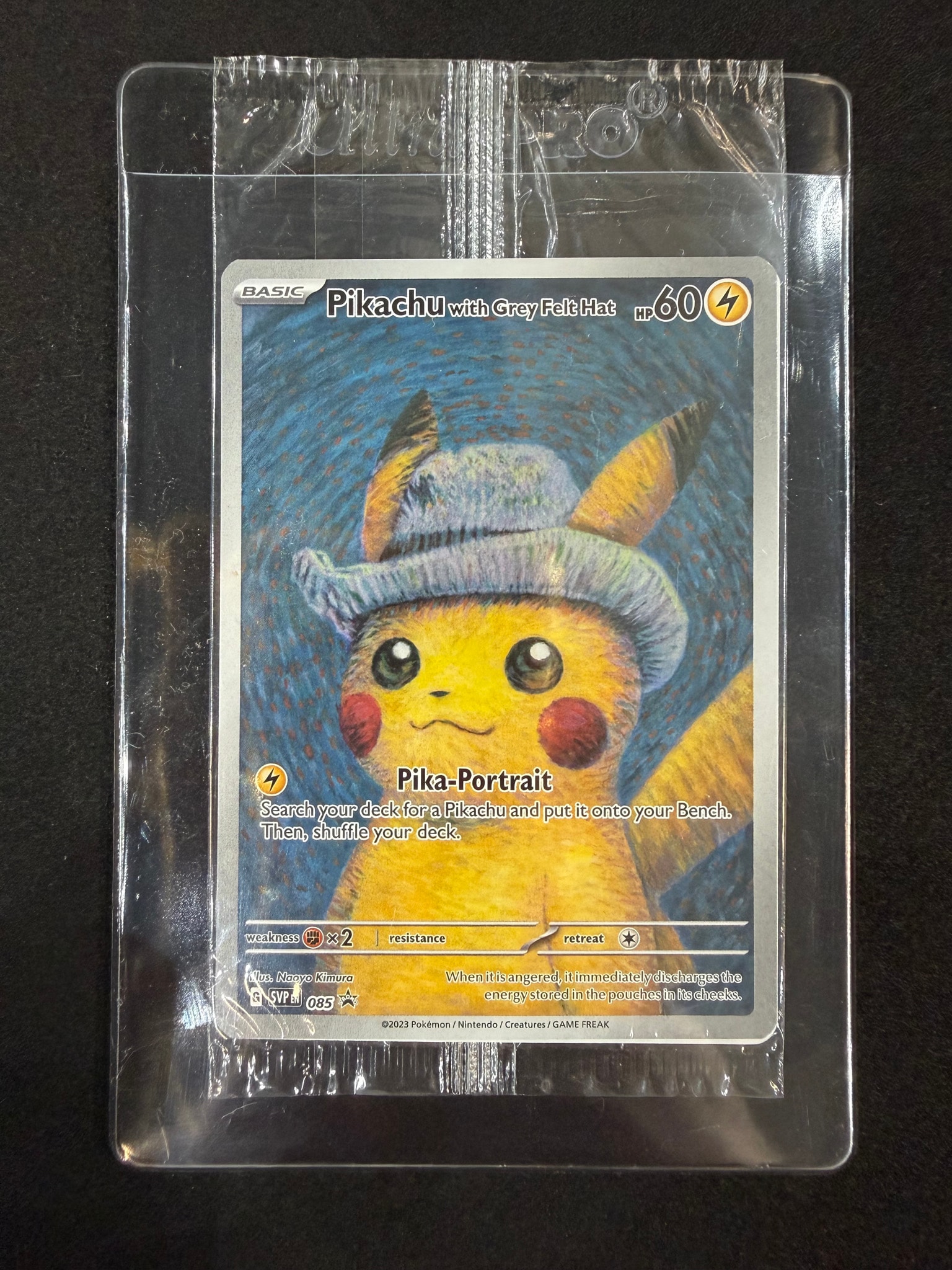 A（きれいな状態）】ピカチュウ : プロモ [SVP EN 085](「ゴッホ展