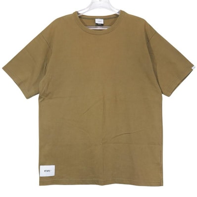 WTAPS ダブルタップス 19SS BLANK SS 01/TEE.COTTON 191ATDT-CSM01 ブランク ショートスリーブ コットン Tシャツ オリーブドラブ カットソー 半袖 サイズ02(M)
