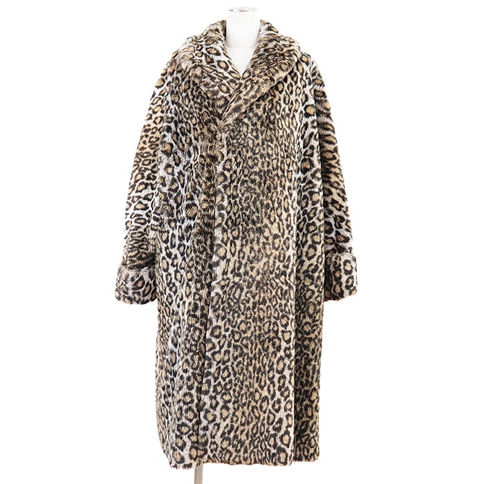 コムデギャルソン レオパード フェイクファー ガウン コート レディース レオパード サイズ不明 COMME des GARCONS