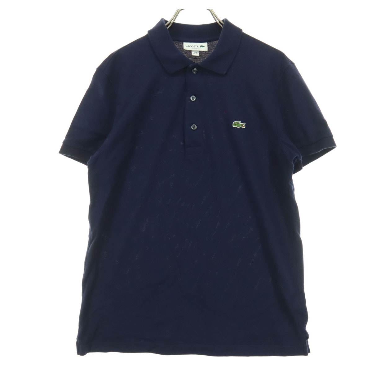 LACOSTE ラコステ ワンポイントロゴ 半袖 ポロシャツ XS ネイビー