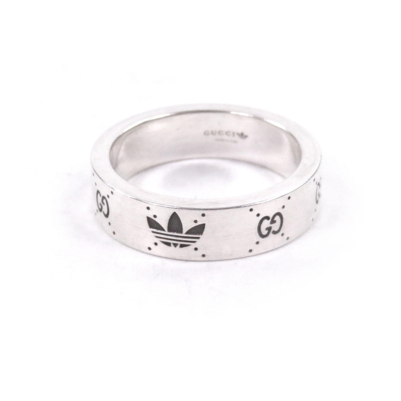 美品 グッチ アディダス リング 指輪 シルバー 22