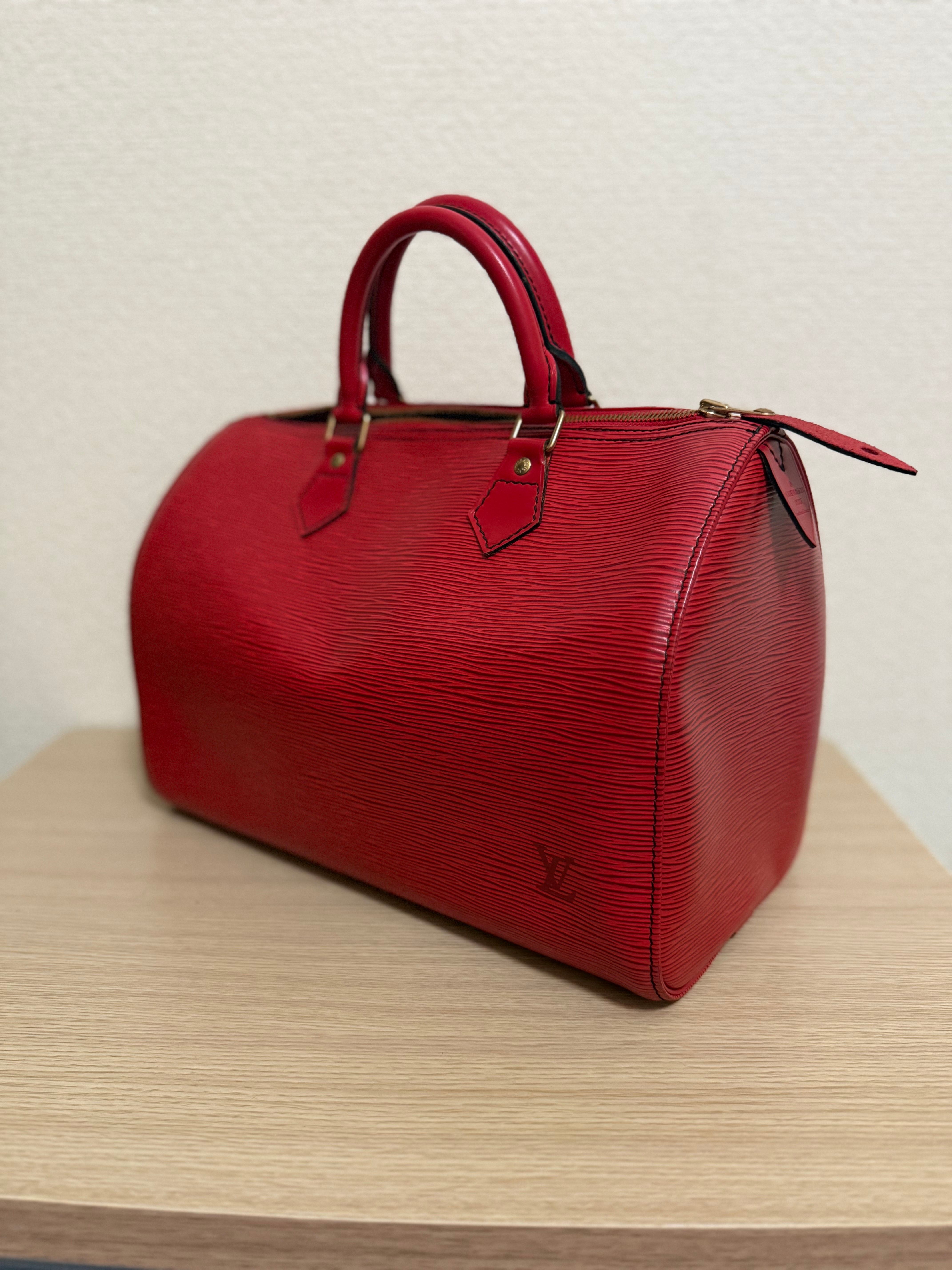ルイヴィトン スピーディー35 エピ レッド 美品