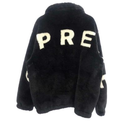 Supreme Faux Fur Bomber Jacket "Black"