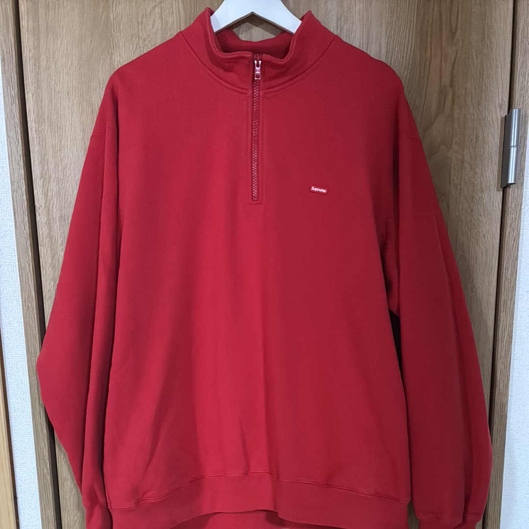 Supreme Small Box Half Zip Pullover (25SS) "Red"