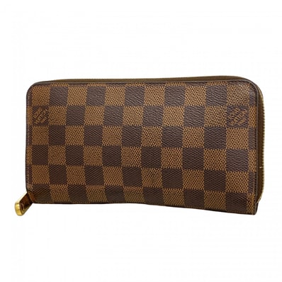 【6dd4917】ルイヴィトン 長財布 ダミエ ジッピーウォレット N41661 エベヌ【中古】メンズ レディース ユニセックス