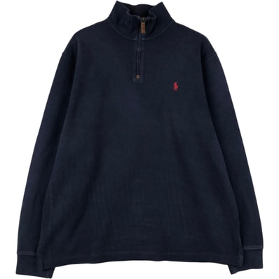 古着 ラルフローレン Ralph Lauren POLO RALPH LAUREN ハーフジップスウェットシャツ トレーナー メンズL相当/eaa647566
