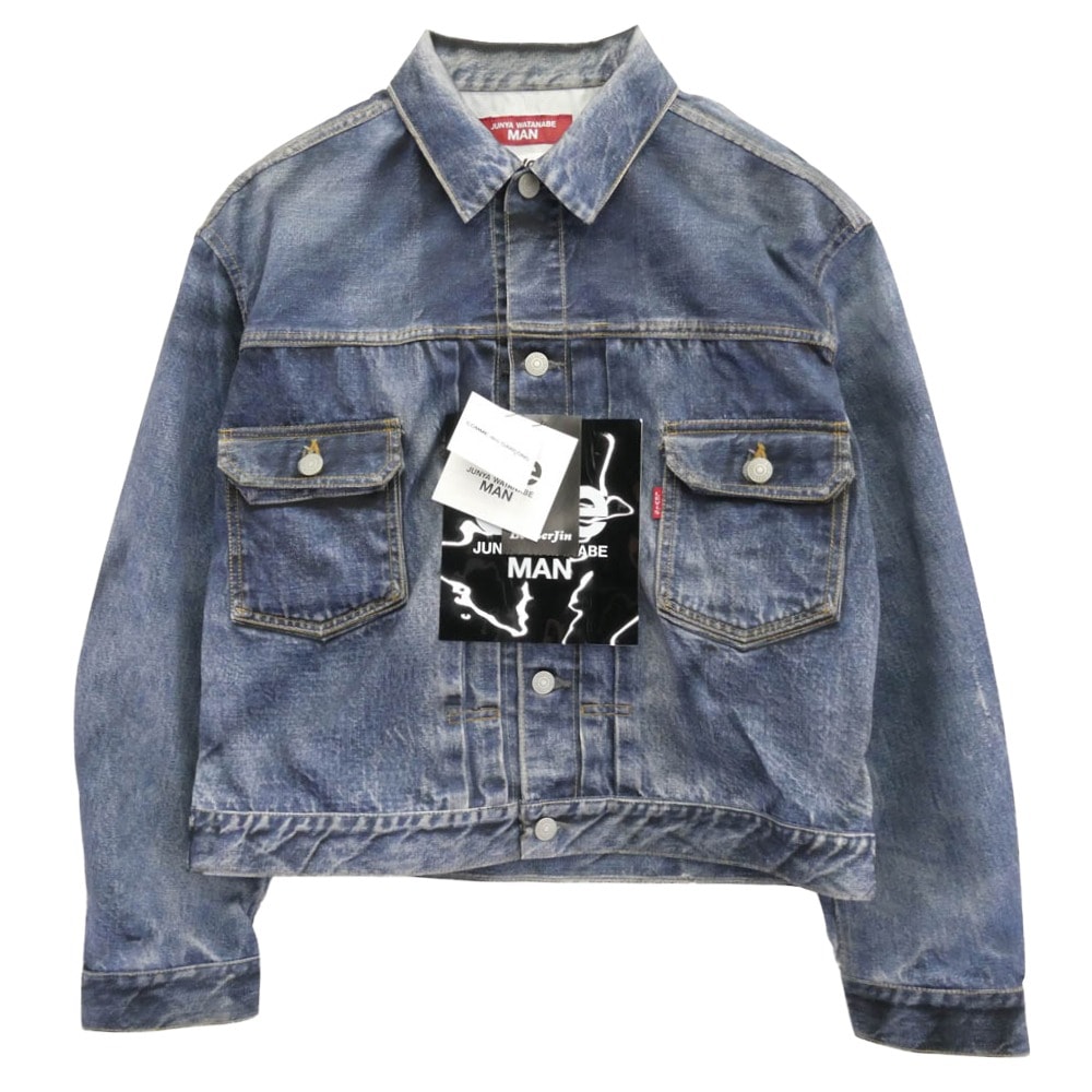 JUNYA WATANABE COMME des GARCONS MAN WO-J910-100 eYe BerBerJin Levi's 転写プリント トロンプルイユ 507XX 2nd Gジャン デニム ジャケット 【新古品】【未使用】【中古】