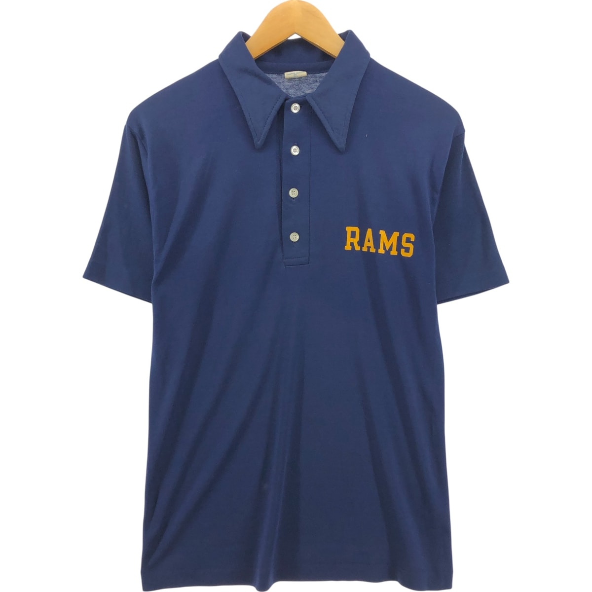 古着 70年代 チャンピオン Champion バータグ 半袖 ポロシャツ USA製 メンズM相当 ヴィンテージ/eaa551533