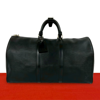 LOUIS VUITTON ルイヴィトン キーポル 50 エピ レザー ボストンバッグ ブラック
482-3