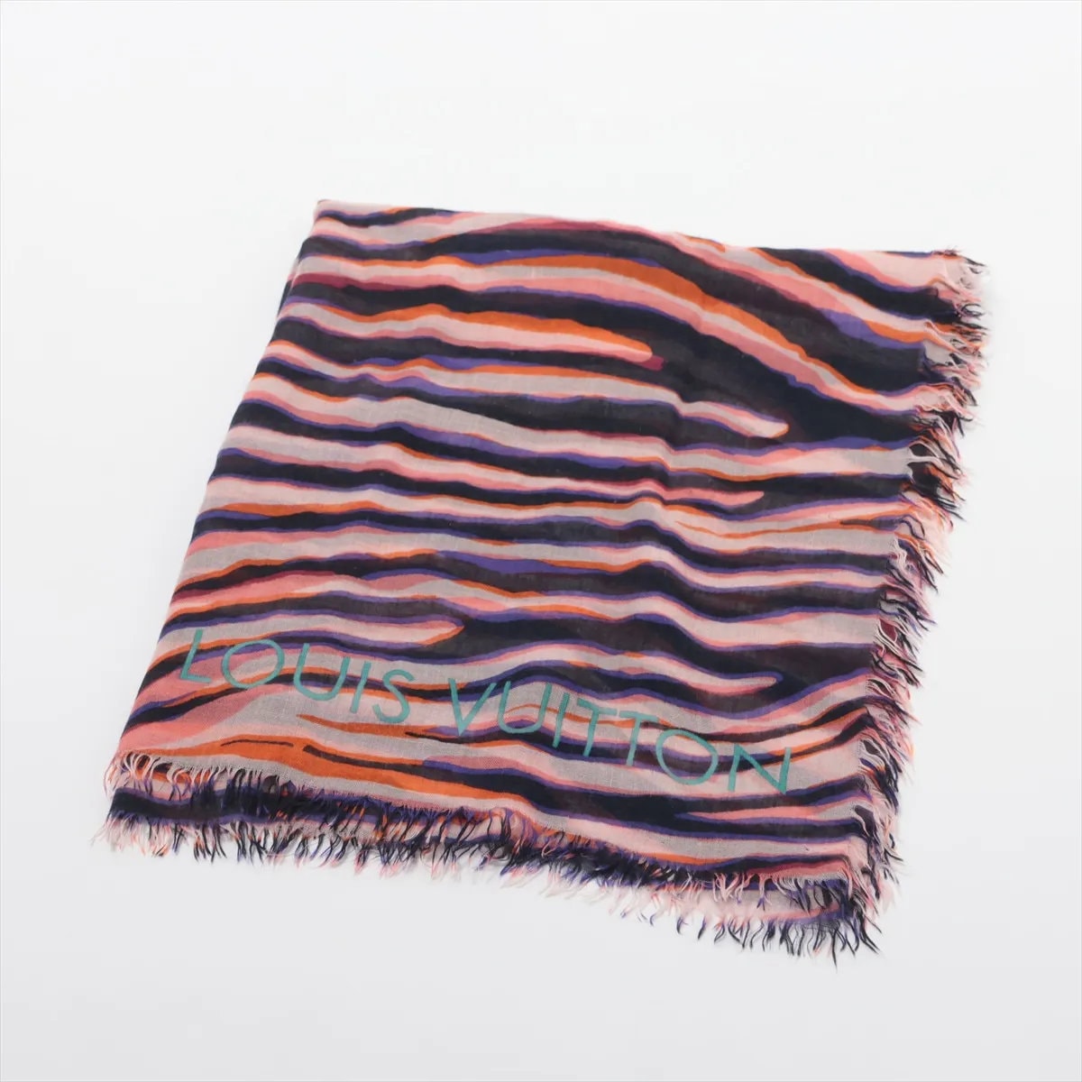 ■美品 ルイヴィトン カシシル カシミヤ シルク スカーフ 大判ストール